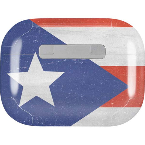 Puerto Rico Flag Distressed AirPods Skins